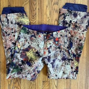 Splatter paint Burton snow pants